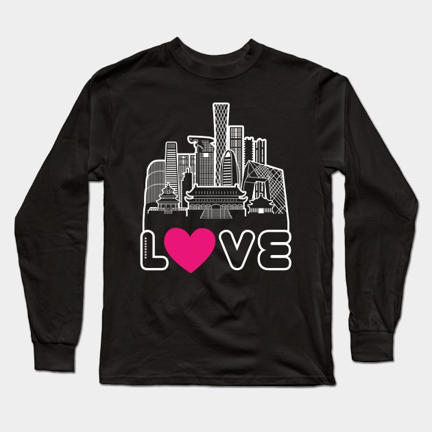 Beijing Love Long Sleeve T-Shirt by travel2xplanet